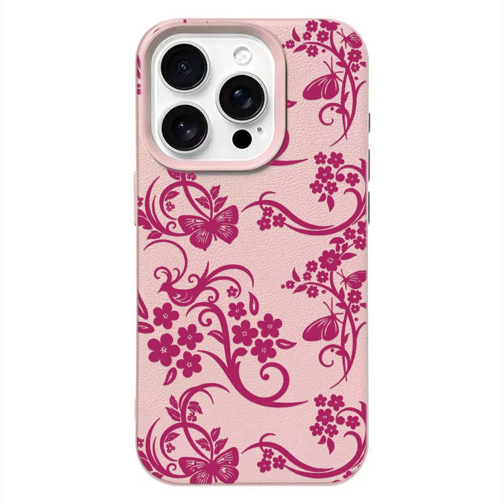 Full Screen White Vine Flowers Phone Case For IPhone 17 Air 16 Pro Max 15 14 13 Plus 12 11 Shockproof Protective Durable Cover