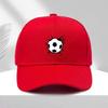 Soccer Ball Graphic Baseball Cap Adjustable Polyester Sports Style Casual Outdoor Hat