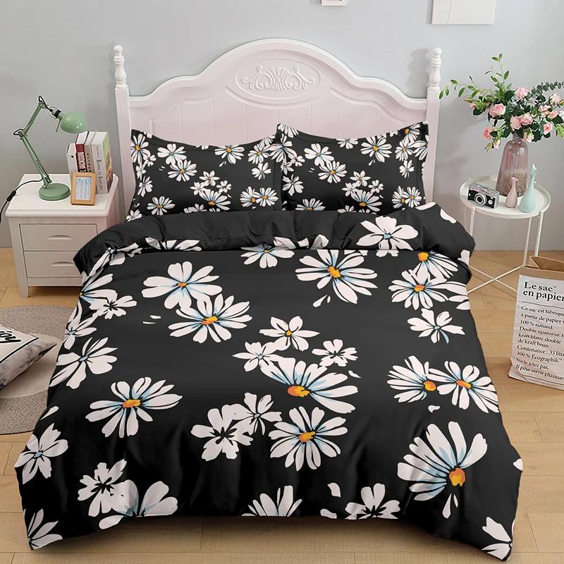 Tropical Botanical Leaves King Queen Duvet Cover Green Palm Leaves Polyester Bedding Set for Kids Teens Adults with Pillowcase