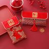 Embroidery Hongbao Best Wishes Red Pockets Large Capacity Brocade Red Envelop  Lunar New Year