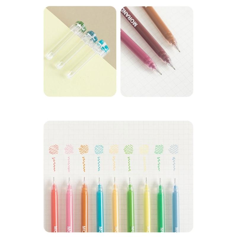 Fluorescent Color Gel Pen 0.6MM Tip Acrylic Gel Inks Pen Quick Dry for Note Taking Journaling Color Coding Highlighting