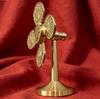Brass Wind-Powered Wealth-Attracting Windmill: Luck and Fortune Gift Ornament