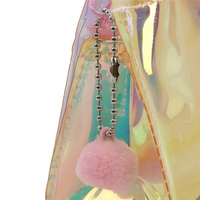 Laser Pencil Case Quicksand Reflective Pencilcase Transparent Penbox Stationery School Supplies