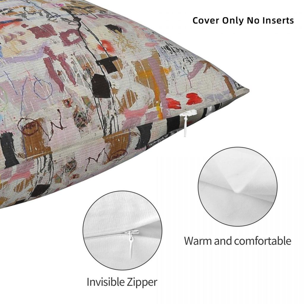 Banksy Pop Art Graffiti Square Pillowcase Polyester Linen Velvet Pattern Decorative Pillow Case Home Cushion Cover 18"