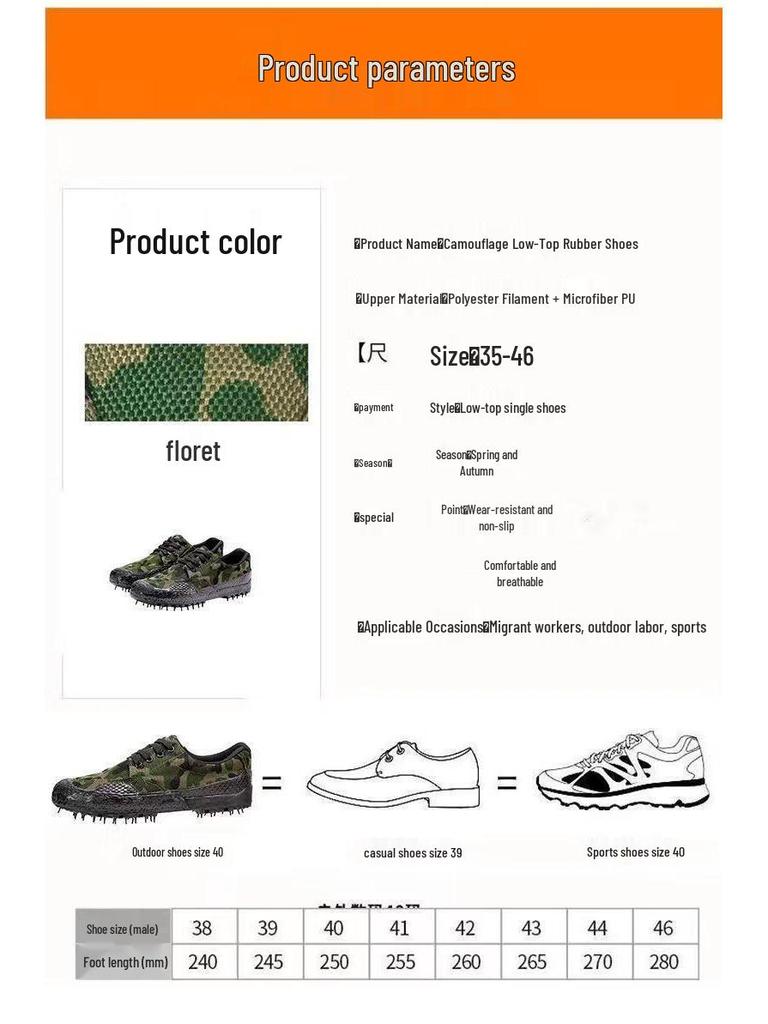 Camouflage Training Shoes