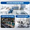 DC5.5x2.1mm Power Extension Cable Waterproof DC5.5x2.1mm Female to Male Power Panel Mount Threaded Mount for Electronics