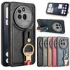 Wrist Strap Phone Case For Nothing Phone 3a Pro / 3a 5G PU Leather Cases Retro Hard Matte Back Cover Capa Funda