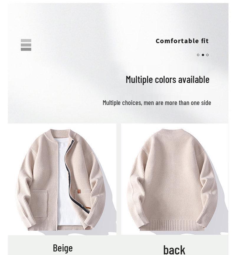 2025 A/W Casual Men's Sweater Cardigan - New Southeast Asia Style