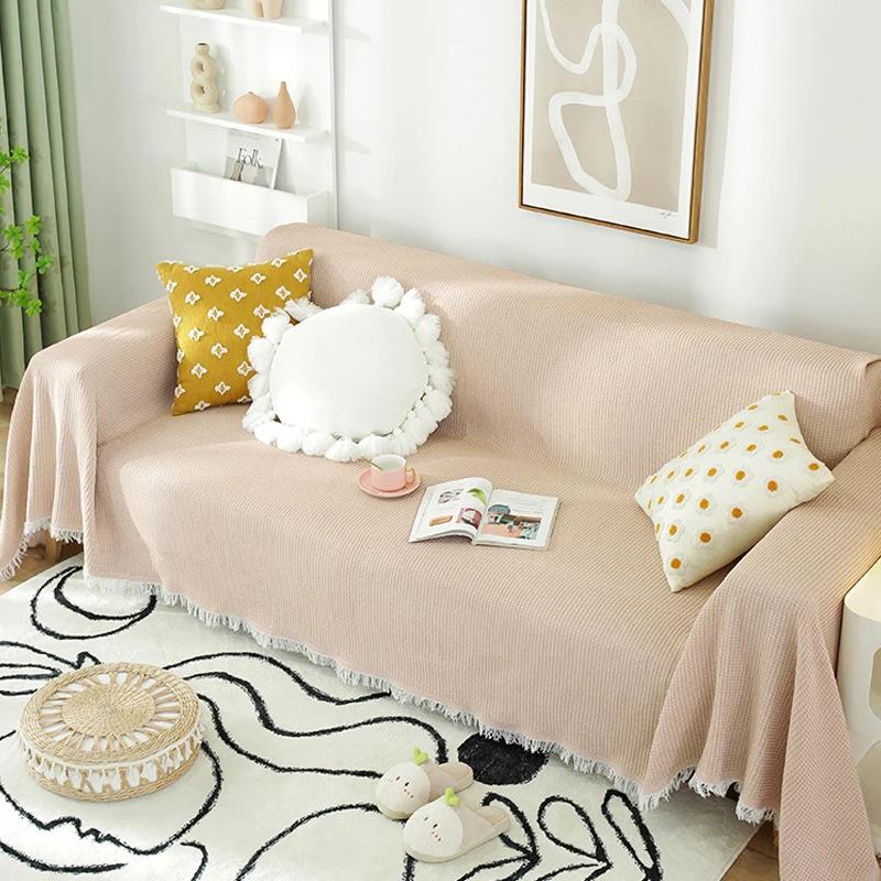 New Nordic Style Blanket Summer Camping Blanket Shawl Universal Sofa Towel Cover Cloth Full Cover Sofa Cushion Cover Blanket