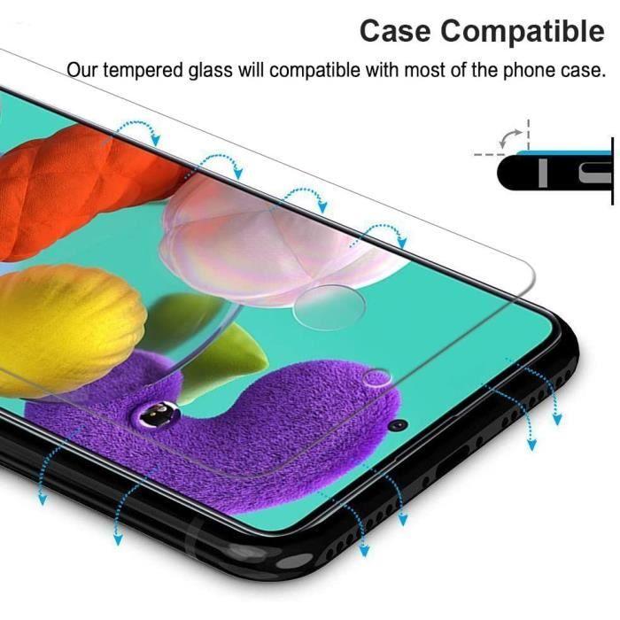 Verre Trempé - LittleMonkey - Samsung Galaxy A51 - Ultra Mince - Dureté 9H - Anti-Rayures