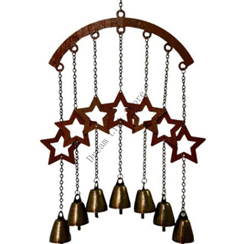 Q1FD Lucky Heart Wind Outdoor Garden Decoration Metal Rust Resistant Relaxing