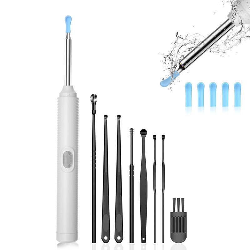 

HD Visual Earwax Removal Spoon with LED, Stainless Steel 304 – Child-Friendly Endoscope