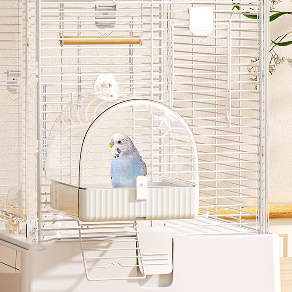 Haustier Vogel Badewanne Badehaus Papagei Badewanne mit Unterschublade für Wellensittiche Nymphensittiche Unzertrennliche Badezubehör