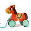 Wooden Pull-Along Cartoon Animal Walker for Toddlers