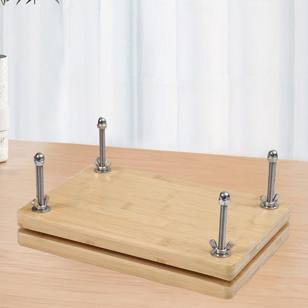 Wooden Bamboo Book Press Portable Book Press Binding Machine Book Binding Kits  Book Binding Tool