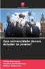 Kniha Que Universidade Devem Estudar Os Jovens?