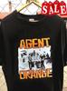 Unisex-Shirt Baumwolle Oversize Große Größe Nachgedrucktes Agent Orange Band-T-Shirt Punk Rock Band Geschenk für Fan Te9023