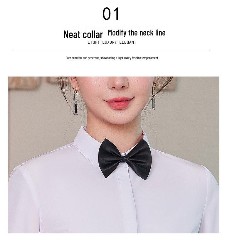 Unisex Long Sleeve Workwear Uniform for Hotel and Bank Employees - Spring/Fall Style Shirt Set