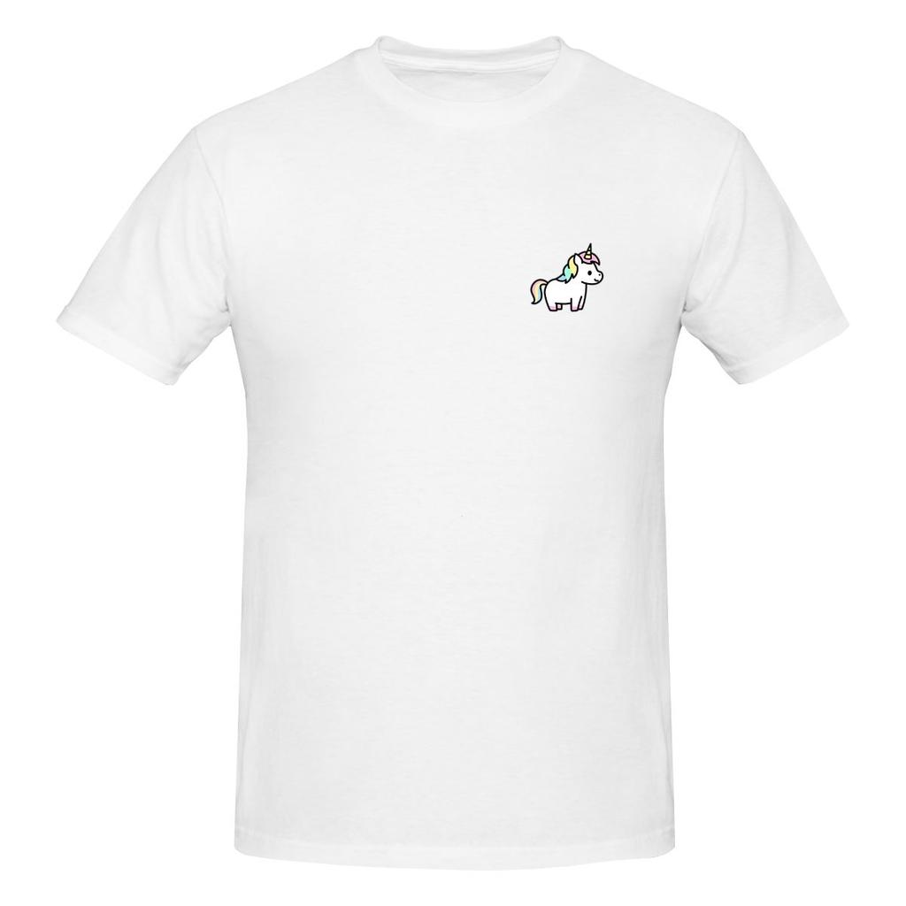 Unicorn Full Of Cotton Feeling Tshirt Street Sports Seamless Splicing Tees