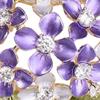 Sparkling Flower Adornment Formal Event Jewelry Handmade Flower Clothing Jewelry Alloy Texture for Various Occasion