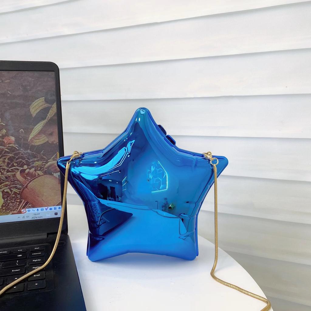 NEW Silvery Star Women Bags Multicolor Chains Shoulder Bolsas Feminina Exquisite Portable Handbags Fashion Bolsos Mujer
