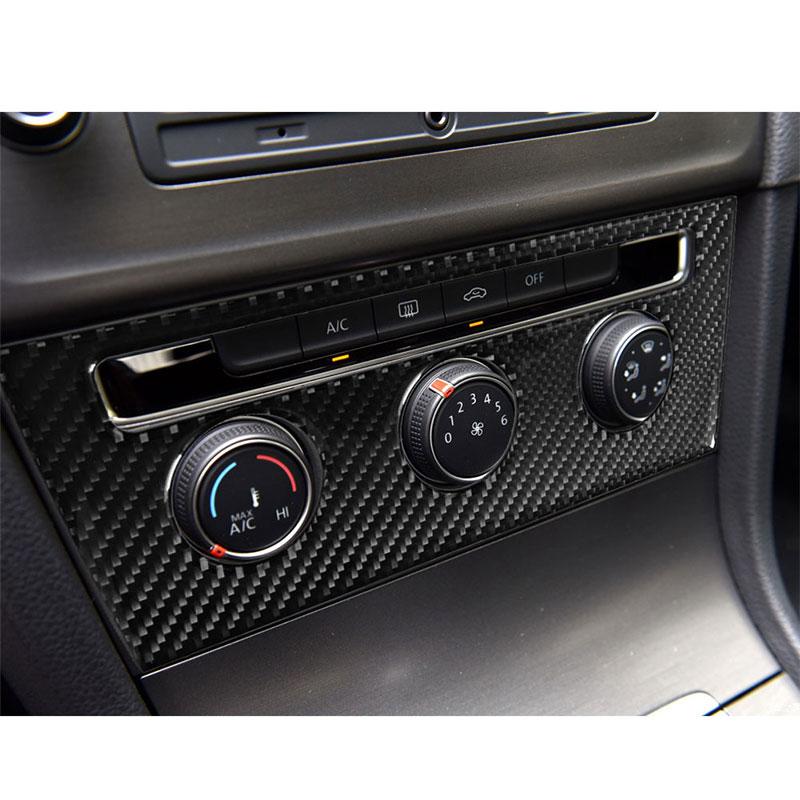 Painel de Controle de Ar Condicionado Botão Seletor Painel de Botões Adesivo de Moldura Para Volkswagen Golf 7 Mk7 Vii 2013-2019 Acessórios Automotivos