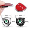 AAAAA1 1/2Pcs Car Accessories 3D Metal Shield Body Trunk Emblem Stickers For Skoda Octavia 5 7 Rapid Fabia A7 Superb KAMIQ Roomster VRS