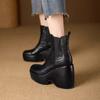 Fashion Ladies Shoes 2025 Ankle Slip-on Women's Boots Fashion Round Toe Modern Boots Women New Best Seller Thick Bottom Shoes for Women