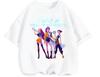 Stylish Urban Street Kpop Print T Shirt Summer Kawaii Casual Everyday Wear Children Round Neck Short Sleeve Top