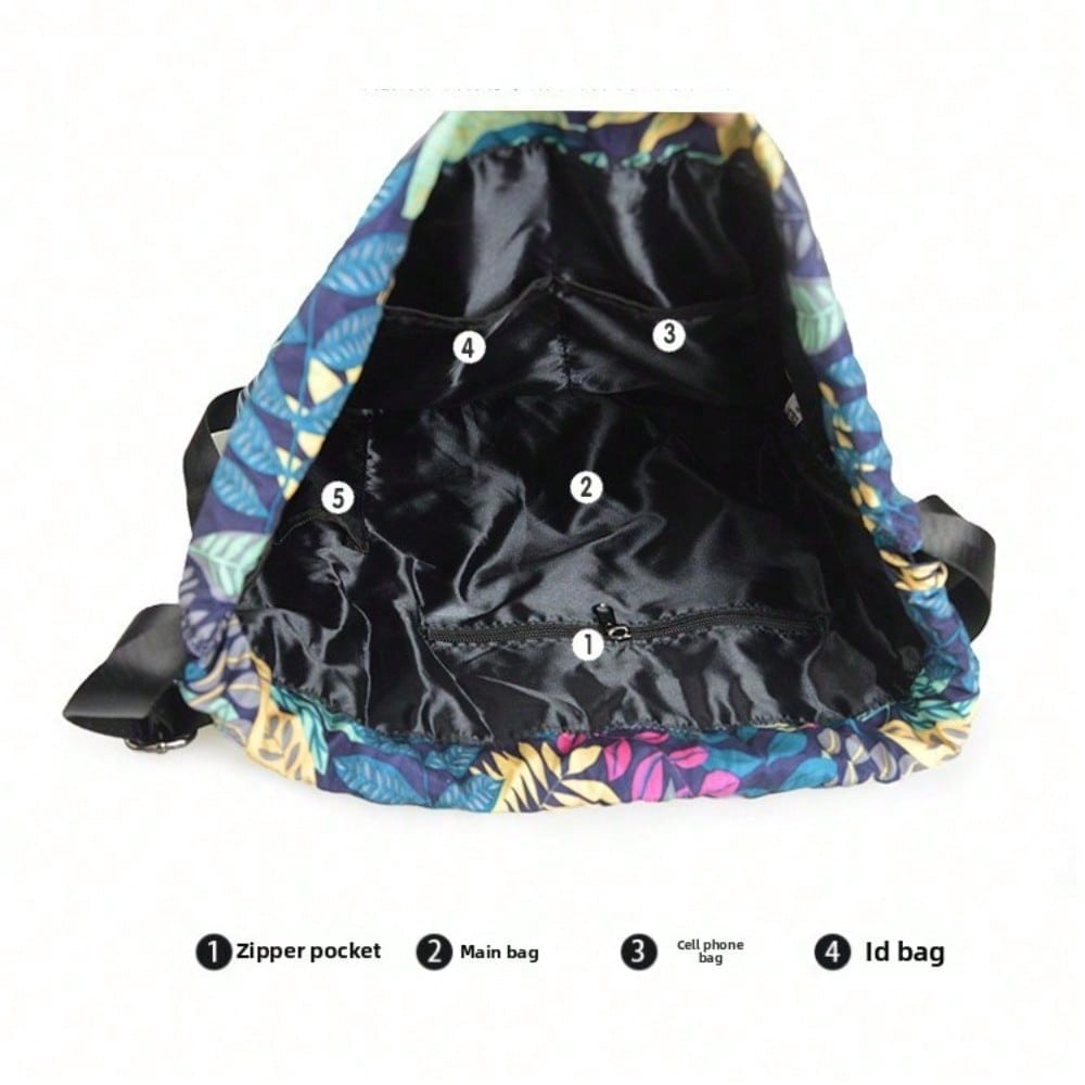 Drawstring Backpack Backpack Men's and Women's Fashion Lightweight Sports Fitness Bag Travel Outdoor Sports Bundle Mouth Bag