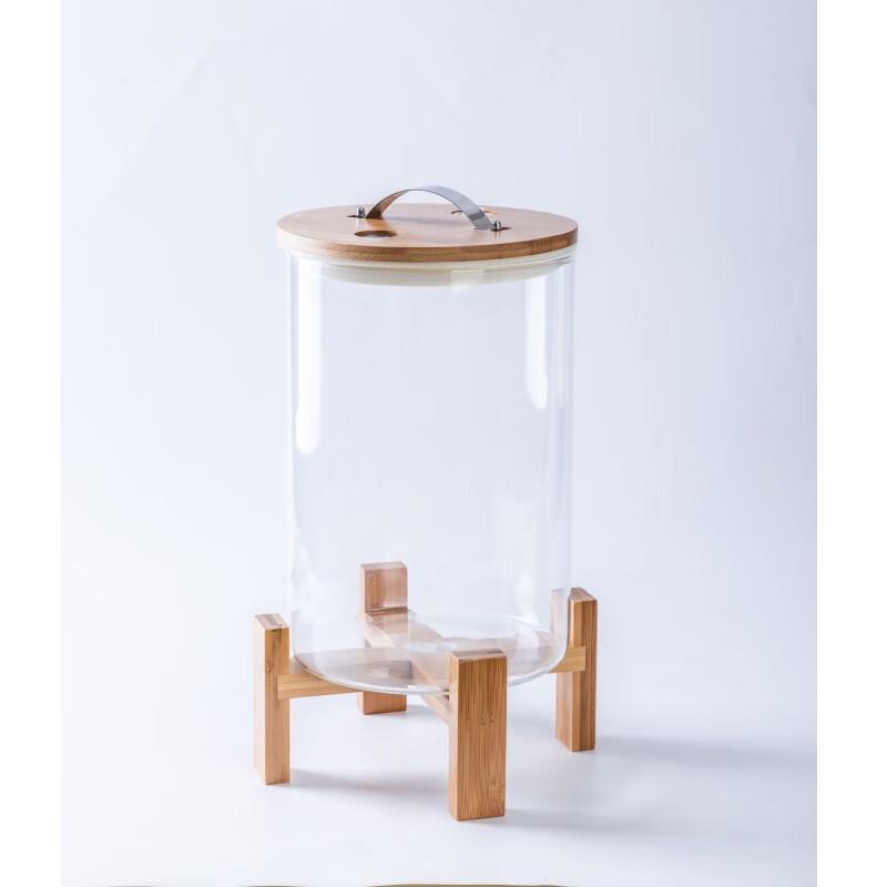Transparent Glass Food Storage Jar