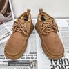 Fashion Mens Boots Winter Keep Warm Snow Boots Fashion Plush Cotton Shoes Man Boots Driving Moccasins Quality Men comfort Loafers Cotton