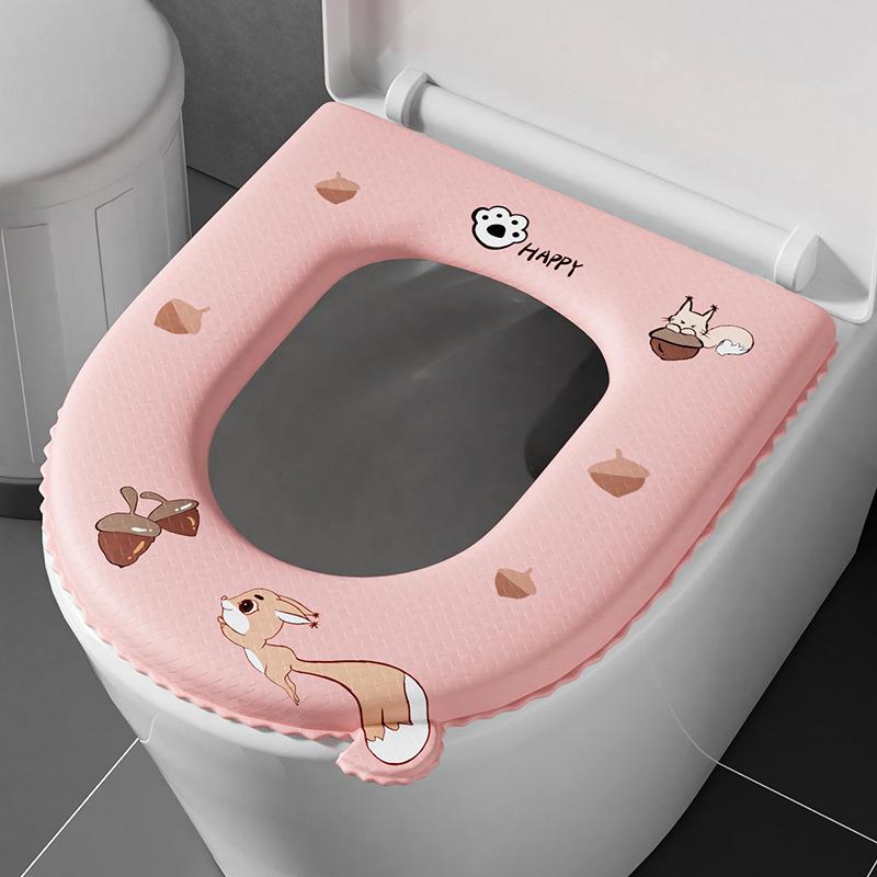 

Water toilet seat cushion, universal toilet cover in autumn and winter, dirt-resistant household paste