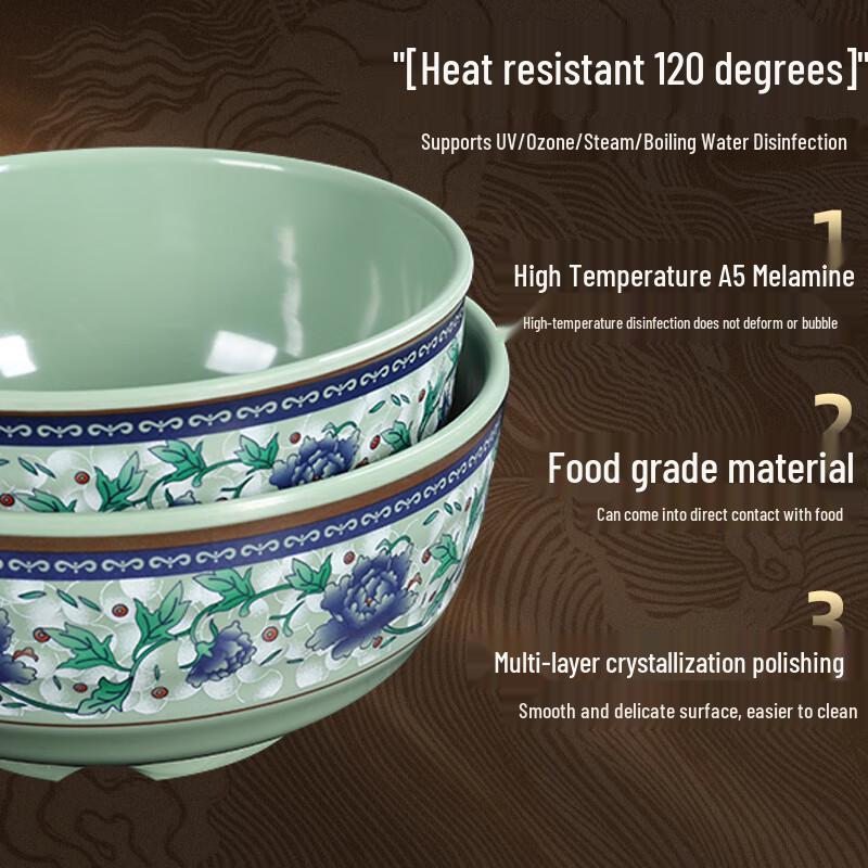 Pinya Blue & White Melamine Dining Bowl