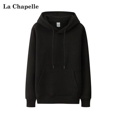 La Chapelle Unisexowa Bluza z Kapturem w Jednolitym Kolorze