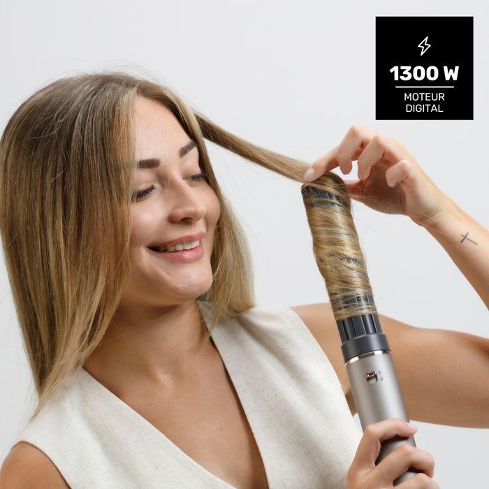 Hair Dryer - TAURUS - Airwave Digital Pro 7-in-1 - 1300 W - 5 Attachments - Ultra Ionic Care