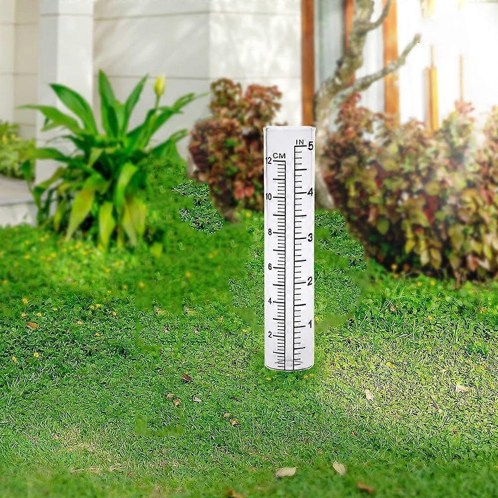 Plastic Graduated Test Tube Garden Plastic Measuring Device Rainwater Collector Outdoor Test Tube