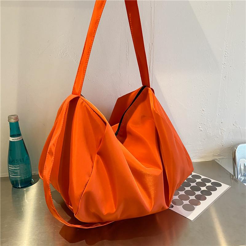Fashionable Street Style Shoulder Bag In Oxford Fabric With Candy Color Accents For Casual Outings