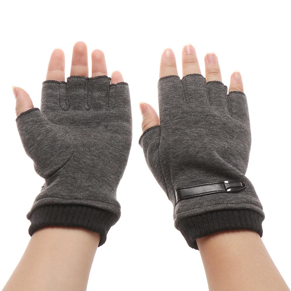 Soft Keep Warming Cycling Mittens Half Finger Winter Gloves Warm Gloves