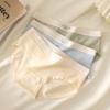 5PCS Cotton Crotch Simple Solid Briefs Thin Women's Underpants Fashion Mid Waist Panties  Girl