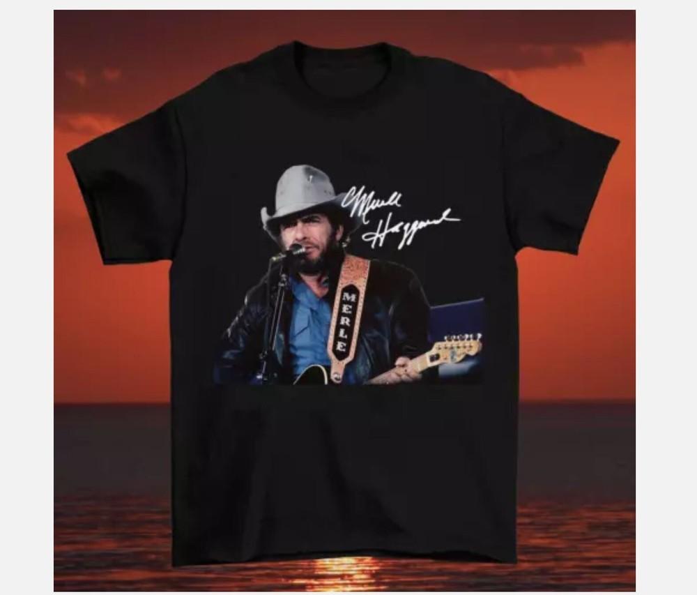 Merle Haggard Signature Cotton T Shirt Unisex All Size S M L XL 2345XL Unisex T-Shirt XXL