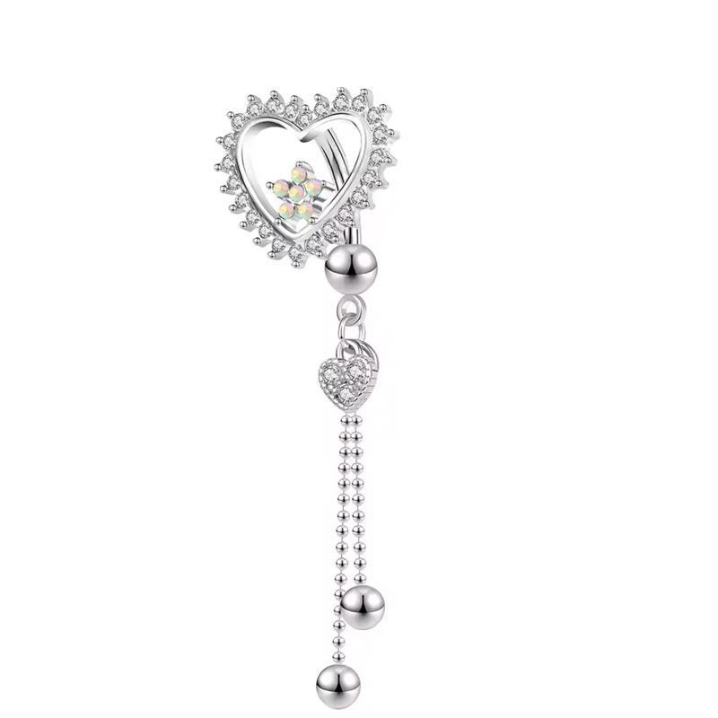Colorful Y2K Stainless Steel Zircon Planet Moon Butterfly Belly Rings Cute Butterfly Body Piercing Jewelry Belly Button Rings