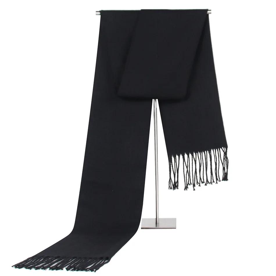 Fashion Design Plaid Men's Scarf Autumn Winter Korean Version Imitation Cashmere Muffler Male Soft Light Tassel Thick Warm Shawl