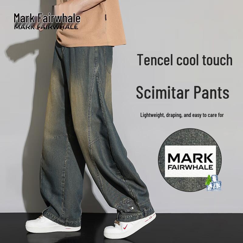 

Мужские джинсы MARK FAIRWHALE 2026 Лето Лиоцелл Тенсел Изогнутые 2XL