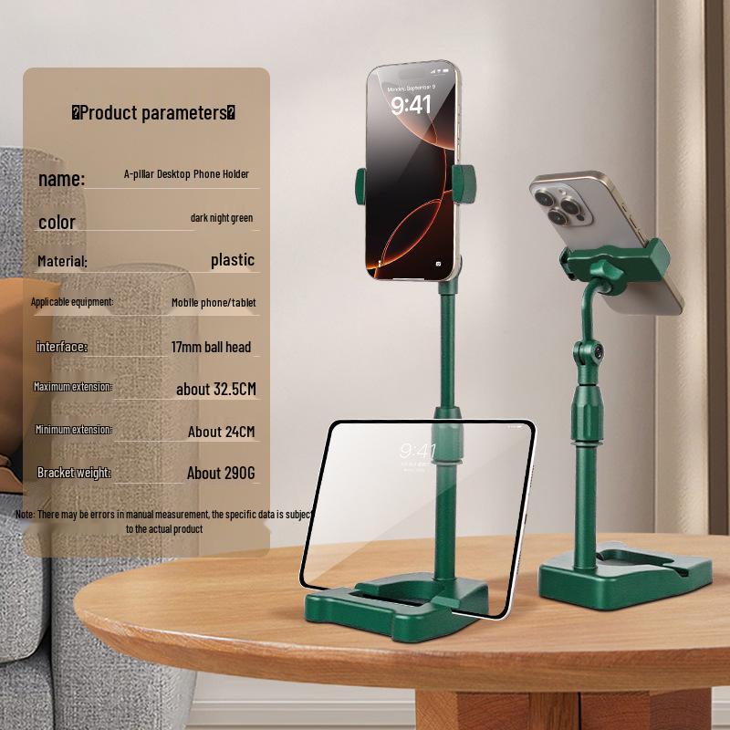 Universal Adjustable Desktop Phone Holder for Streaming, Classes, Photos, and Drama Watching