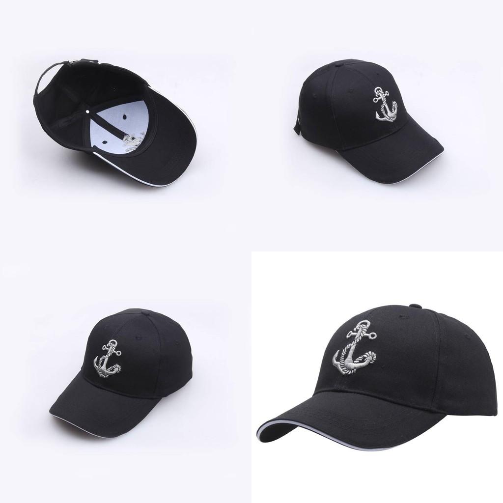 Baseball Cap Waterman Embroidered Anchor Adjustable Hat For Men And Women