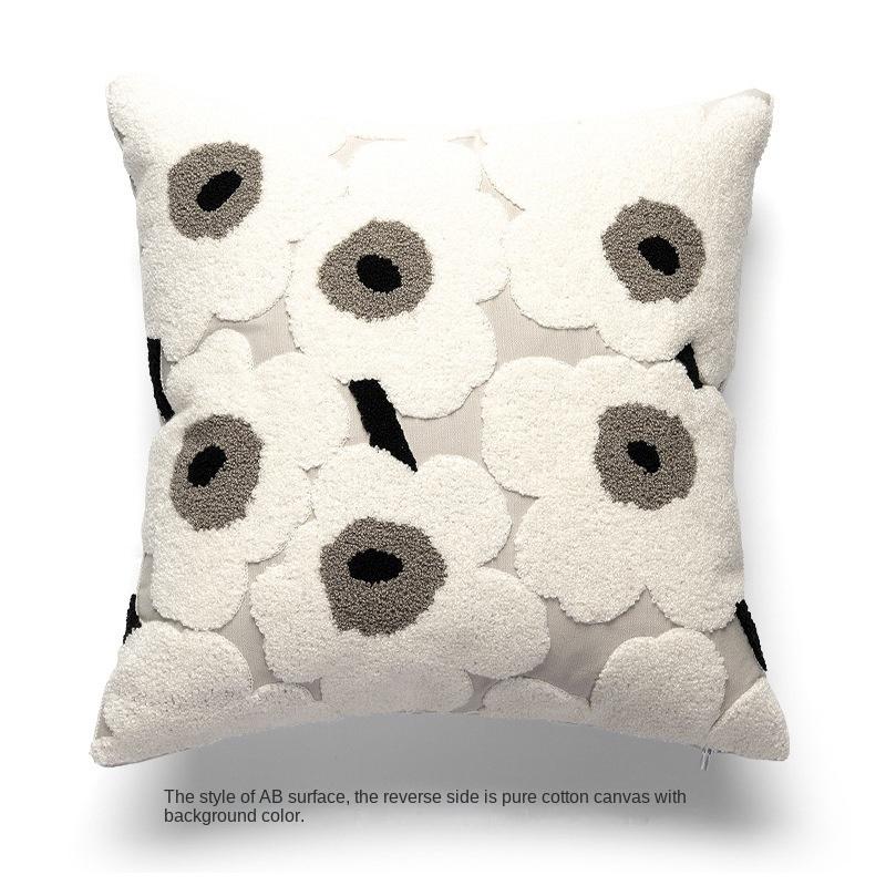 

1pcs Velvet Woven Sofa Pillowcase Nordic Bed Pillow Bedside Cushion cover Back Living Room Sofa Pillow Cover белый