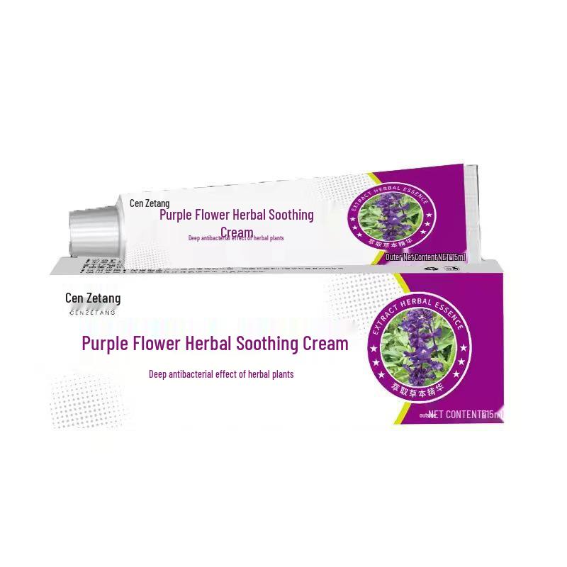 Purple Dandelion Anti-Itch Herbal Cream with Antibacterial Soothing Formula default