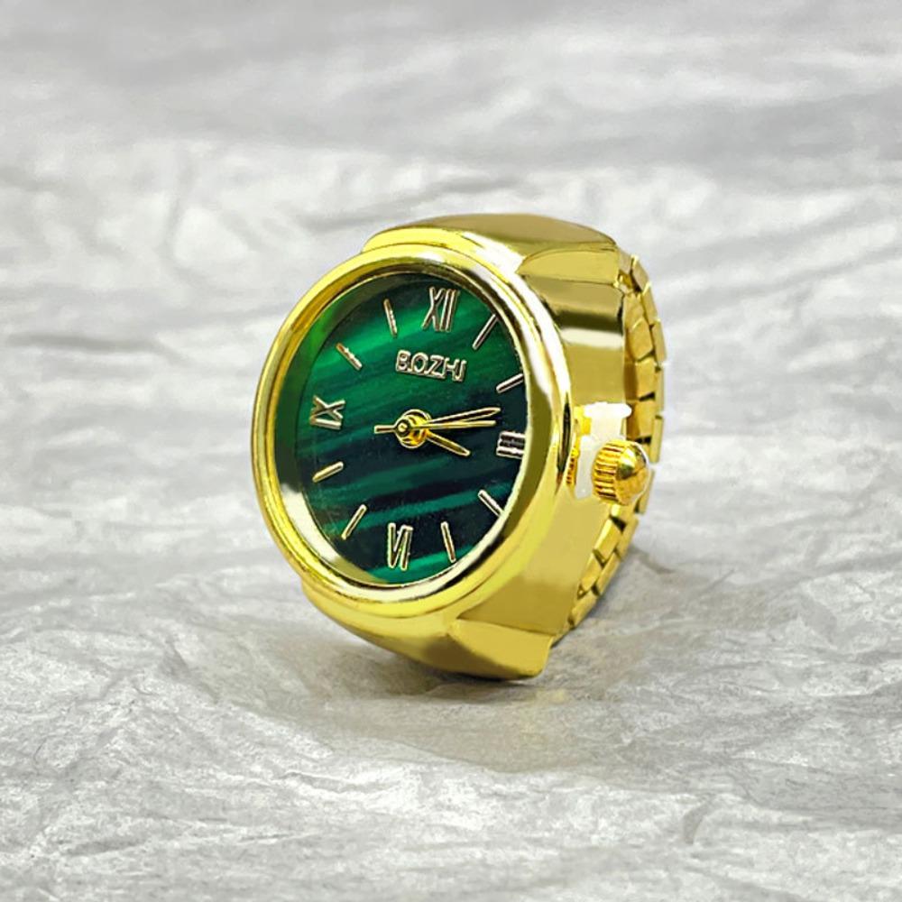 

Creative Finger Watch Ring for Men Women Fashion Movement Shell Quartz Watch Ring Unique Gift Jewelry Accessories resizable