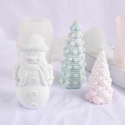 3D DIY Weihnachten Silikon Kerze Seife Epoxidharz Wachsform Silikon Kuchen Schokolade Herstellung Weihnachtsgeschenk Heimparty Dekoration